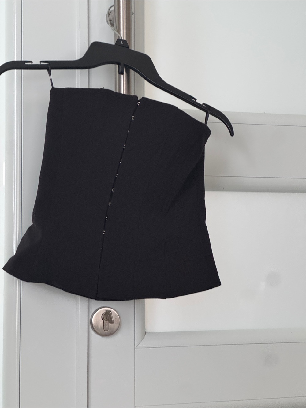 Zara Black Strapless Corset Top
